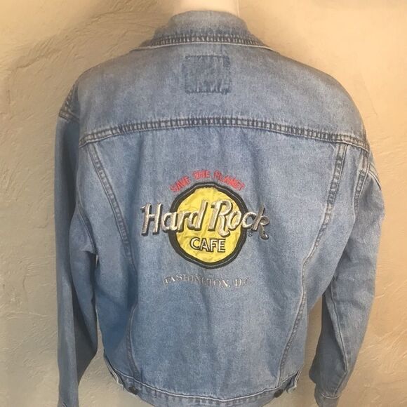 Vintage Hard Rock Cafe, Wash. D.C., jean jack., M - Picture 1 of 12